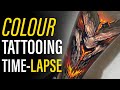 FRIDAY TIME-LAPSE || Demon Tattoo Colour