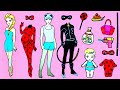 Paper Dolls Family Dress Up - Ladybug & Cat Noir Costumes Dresses Handmade Quiet Book #2