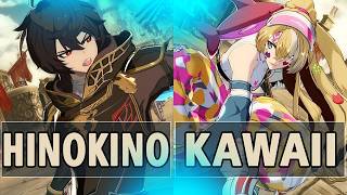 GBVSR:🔥hinokino (Sandalphon) Vs kawaii (Meg M.M. L∞k Up)🔥| High Level Gameplay.
