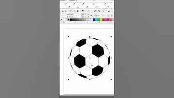 HOW TO MAKE FOOTBALL ⚽ IN COREL DRAW  #football  #viral  #coreldraw