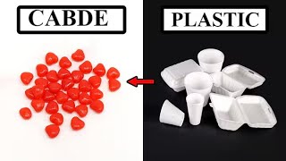 Turning styrofoam into cinnamon candy