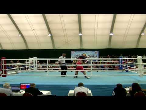 2018-29-05.საბა ტყებუჩავას ფინალური - ოქროსთვის- ბრძოლა კრივში ევროპირველობაზე ბულგარეთის ქ.ალბენაში