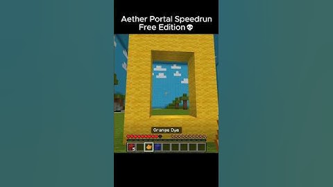 Aether Portal in Minecraft Free Edition