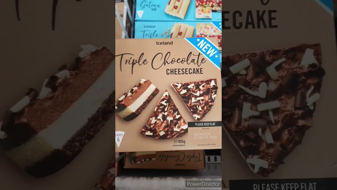 New Triple Chocolate Cheesecake available in Iceland😍😋 