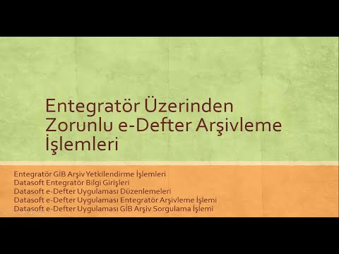 İzibiz Özel Entegratör Üzerinden Zorunlu GİB e-Defter Arşivleme İşlemleri