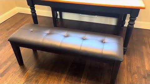 Review - Ashley Haddigan Dining Room Upholstered Bench #amazonhomefinds