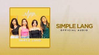 ANAYA - Simple Lang (Official Audio)
