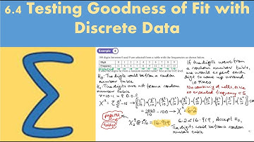 6.4 Testing the Goodness of Fit with Discrete Data (FS1 - Chapter 6: Chi-squared tests)