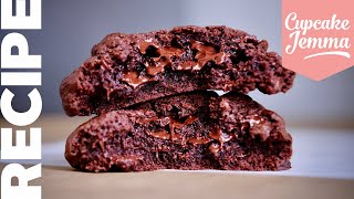 Double Choc Chip NYC Cookies | Super Gooey Chocolate New York Cookie Recipe | Cupcake Jemma