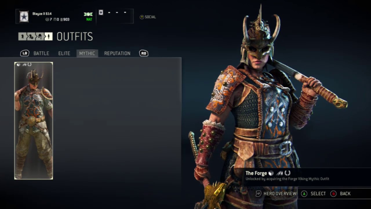 For Honor MAX 108 Gear / Mythic Outfit Berserker Build Update YouTube