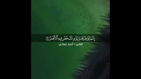 القارئ:احمد حمادي