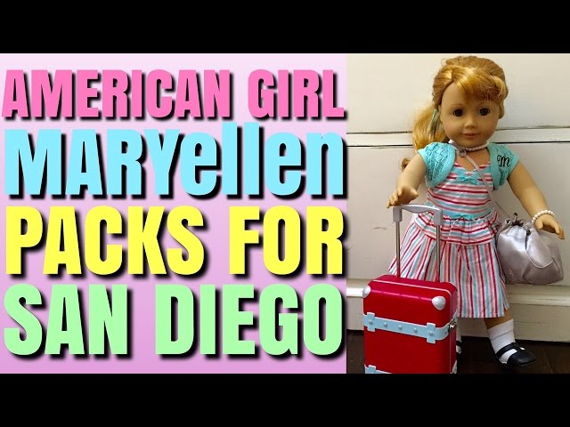 chloe's american girl doll channel packing for vacation