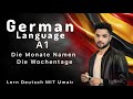 👉 Die Wochentage und Monate Namen lernen – Learn Days and Months in German | Lern Deutsch mit Umair