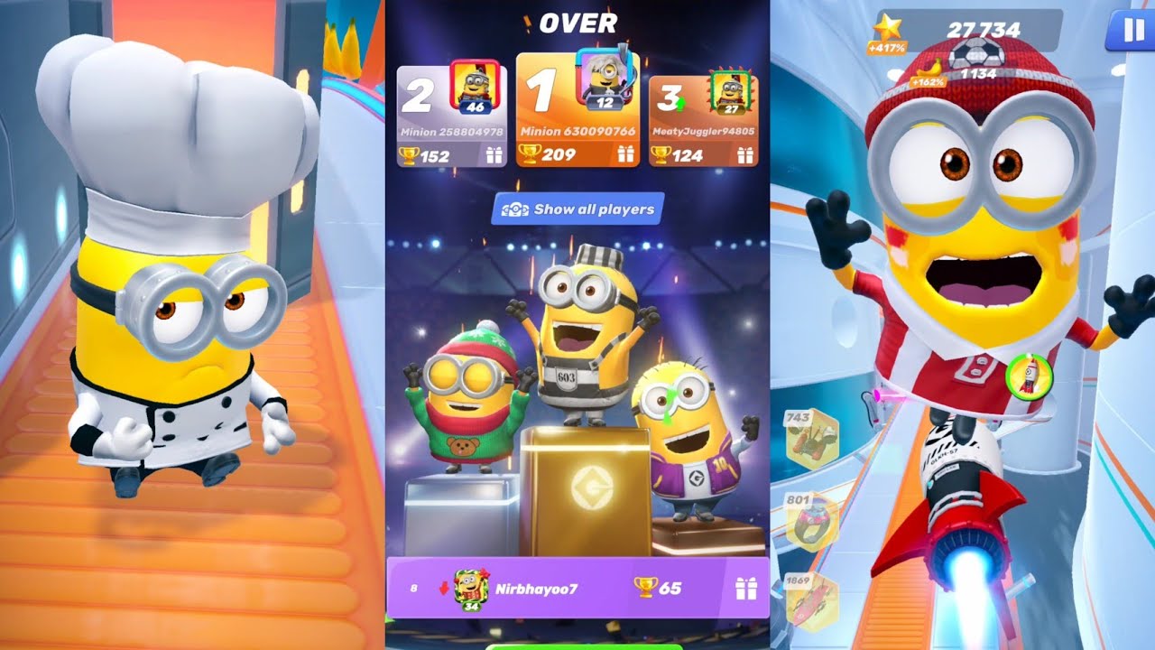 Baker vs Lucy vs Soccer Fan | New Minion rush |