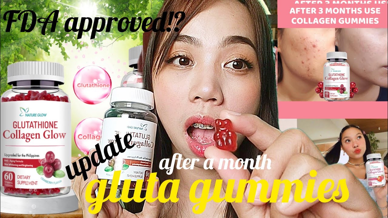 NATURE GLOW GLUTATHIONE COLLAGEN GLOW GUMMIES UPDATE AFTER A MONTH||Ms  Sungit