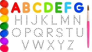 Wonderful Learn to WRITE and DRAW ABCD in English | A to Z Alphabets | a for apple b for ball #abcd