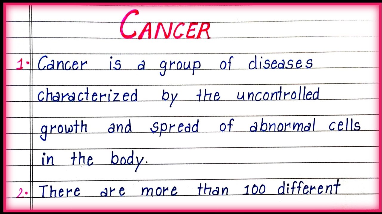 extended essay on cancer