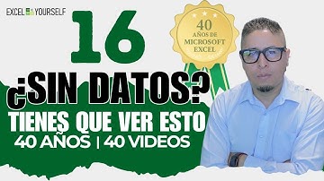40 años de Excel |¿Necesitas datos de prueba en Excel? ¡Así se hace! | Video 16 - 40 #excel