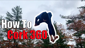 HOW TO CORK 360 | Cork 360 Tutorial On Trampoline Easy