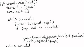 Finishing the Web Crawler - Intro to Computer Science