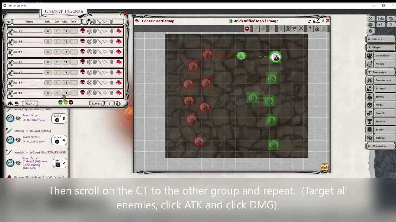 Fantasy Grounds CT - Quick Large Battle.