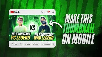 How To Make "GAMING Versus THUMBNAIL" - On Mobile!