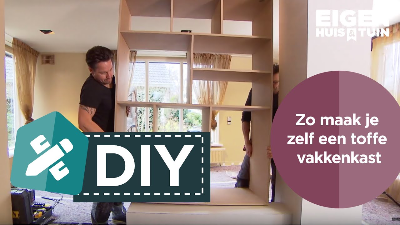 Rechtdoor Geleidbaarheid Inconsistent Zo maak je zelf een toffe vakkenkast | DIY | Eigen Huis & Tuin - YouTube