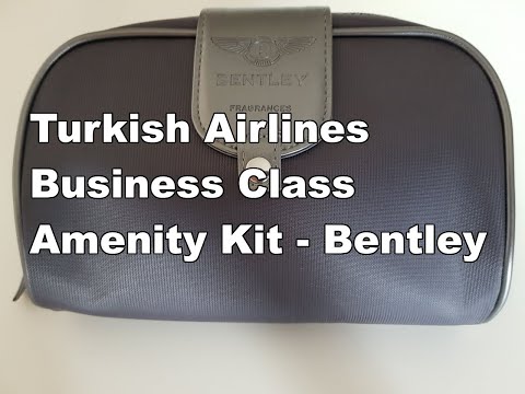 Turkish Airlines Business Class Amenity Kit (Bentley Fragrances) Review – English