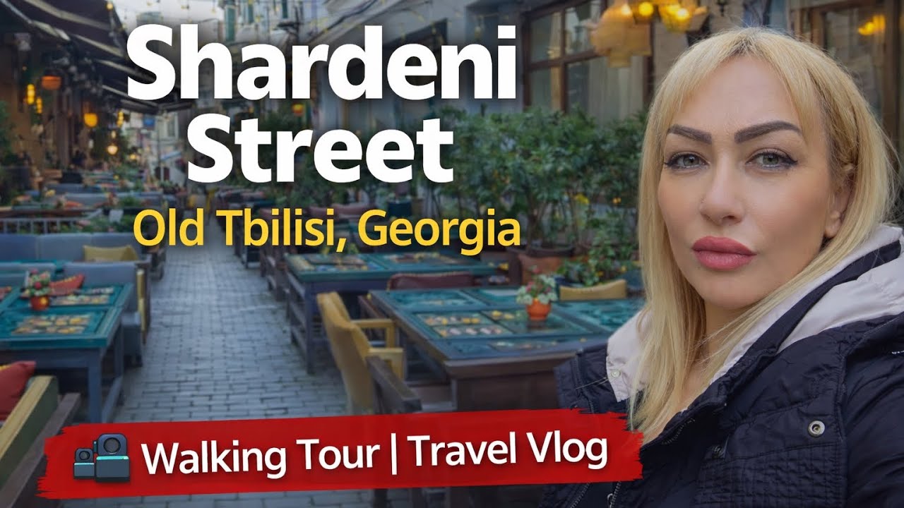 A relaxing walk through Shardeni Street in Old Tbilisi 🇬🇪