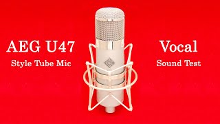 AEG U47 Style Mic Sound Test on Vocals