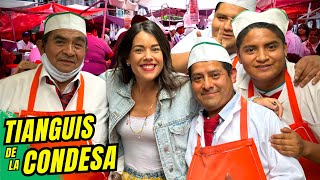 DELICIOSOS ANTOJITOS en el TIANGUIS CONDESA |MEXICO| 4K