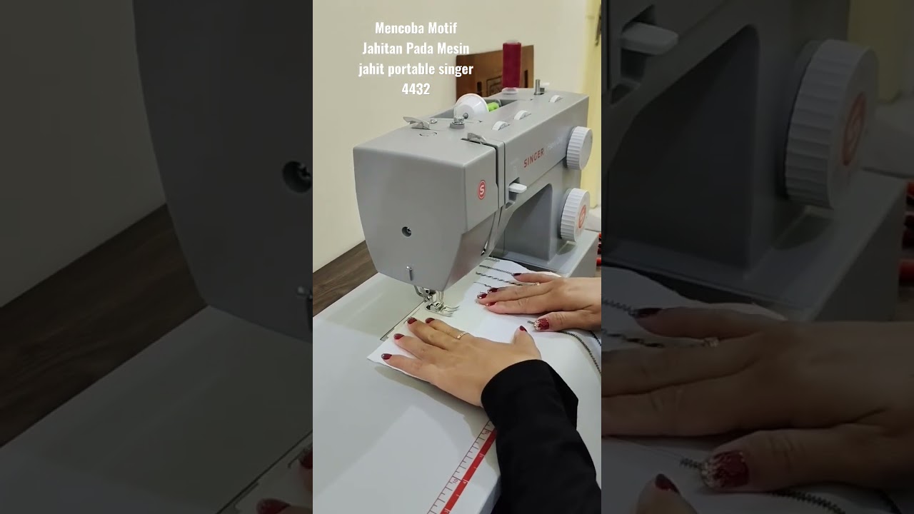 Motif Jahitan pada Mesin Jahit Portable Singer 4432