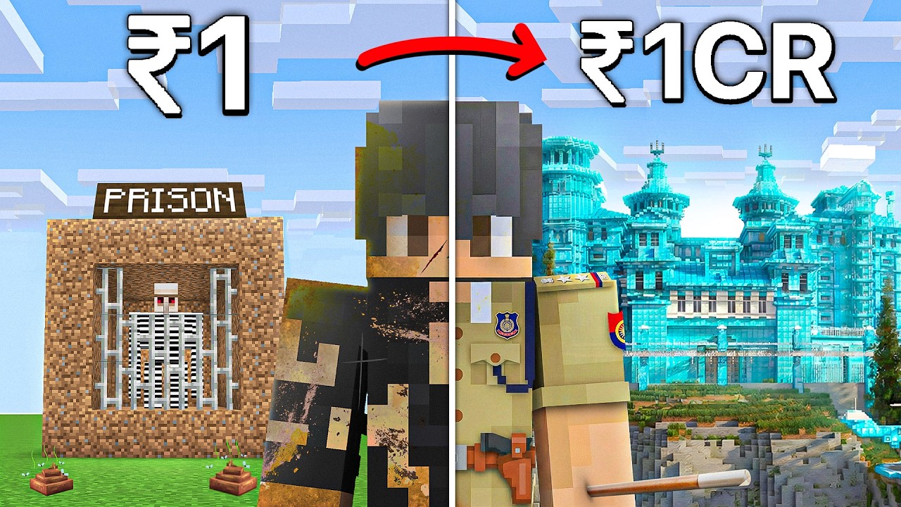 Upgrading Prison from DIRT to DIAMOND in Minecraft!