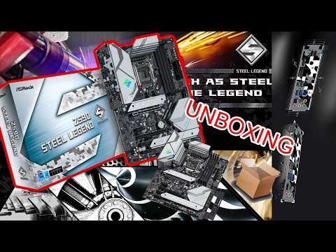 Asrock Z590 Steel Legend Motherboard , Unboxing فتح صندوق لوحة الأم