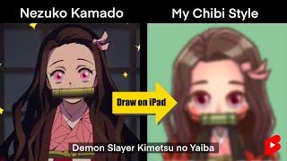 #Shorts | How to Draw Nezuko Kamado | Demon Slayer | Easy Chibi Drawing