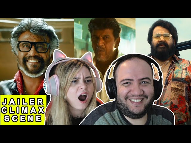 I SHOCKED MY WIFE WITH JAILER CLIMAX SCENE | Rajinikanth, Mohanlal, Shivarajkumar Entry Reaction class=