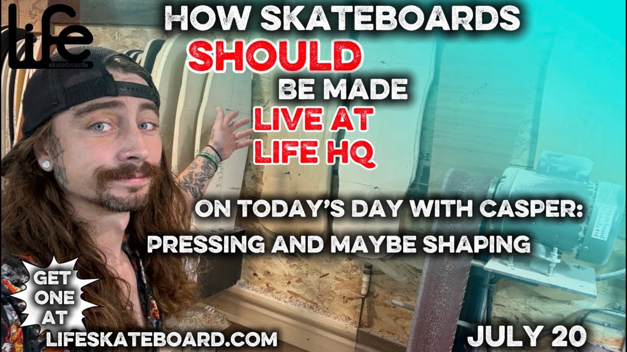 Handcrafted Skateboard Deck Construction Process