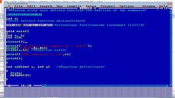 Function in C  Part 5 User Defined Function Demo