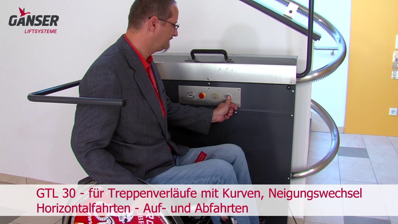 Ganser Liftsysteme- Plattformtreppenlift GTL30