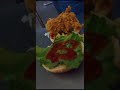 Tasty zinger burger  paradise between two buns 