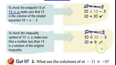 Solving Inequalities using Addition and Subtraction