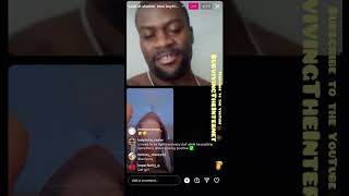 LARRY & SHAMAR GO BACK AND FORTH TRYING TO SET UP A FIGHT. LARRY FLIRTS WITH GIRLS ON LIVE. NEW GF?