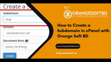 How to Create a Subdomain in cPanel with Orange Soft BD
