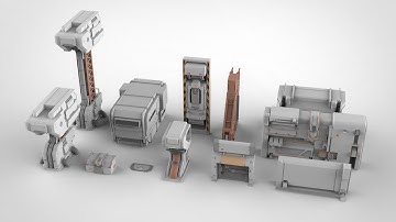 sci fi Architecture kitbash 27