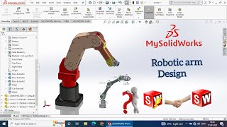 Robot arm Design | Design in Solidworks|Tutorial for beginners|#solidworkstutorial #solidworksdesign