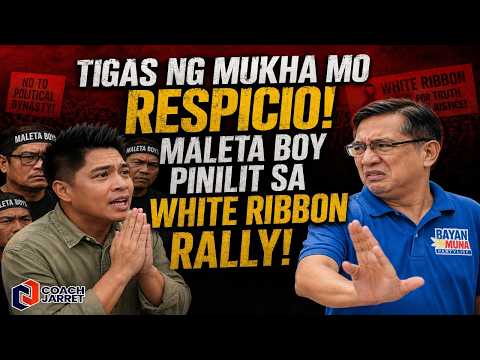 Harold Respicio NAPAKTIGAS NG MUKHA! PINIPILIT ang Maleta Boys sa White Ribbon Rally!