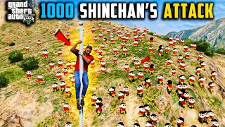 1000 Shinchan's😂 Attack On Doraemon And Franklin👽  In Gta 5😱| #dominator_yt #gta5telugu #shinchan