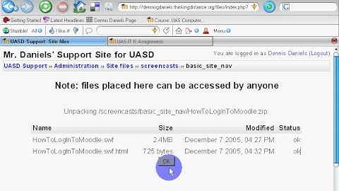 Tutorial Moodle Unzipping Files in Resource Folders