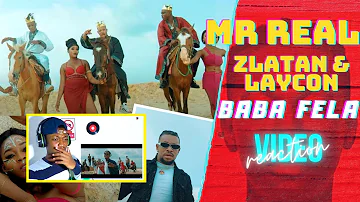 Mr Real - Baba Fela Remix (Official Video) ft. Zlatan, Laycon REACTION