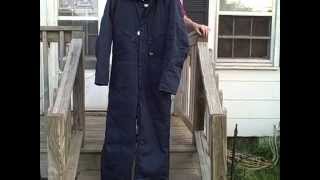 Walls Blizzard Pruf Insulated Coveralls Men's Medium Regular 38 - 40 Chest Blue